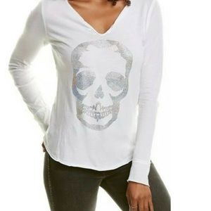 Zadig&Voltaire Tunisien Camo Strass Skull T-Shirt